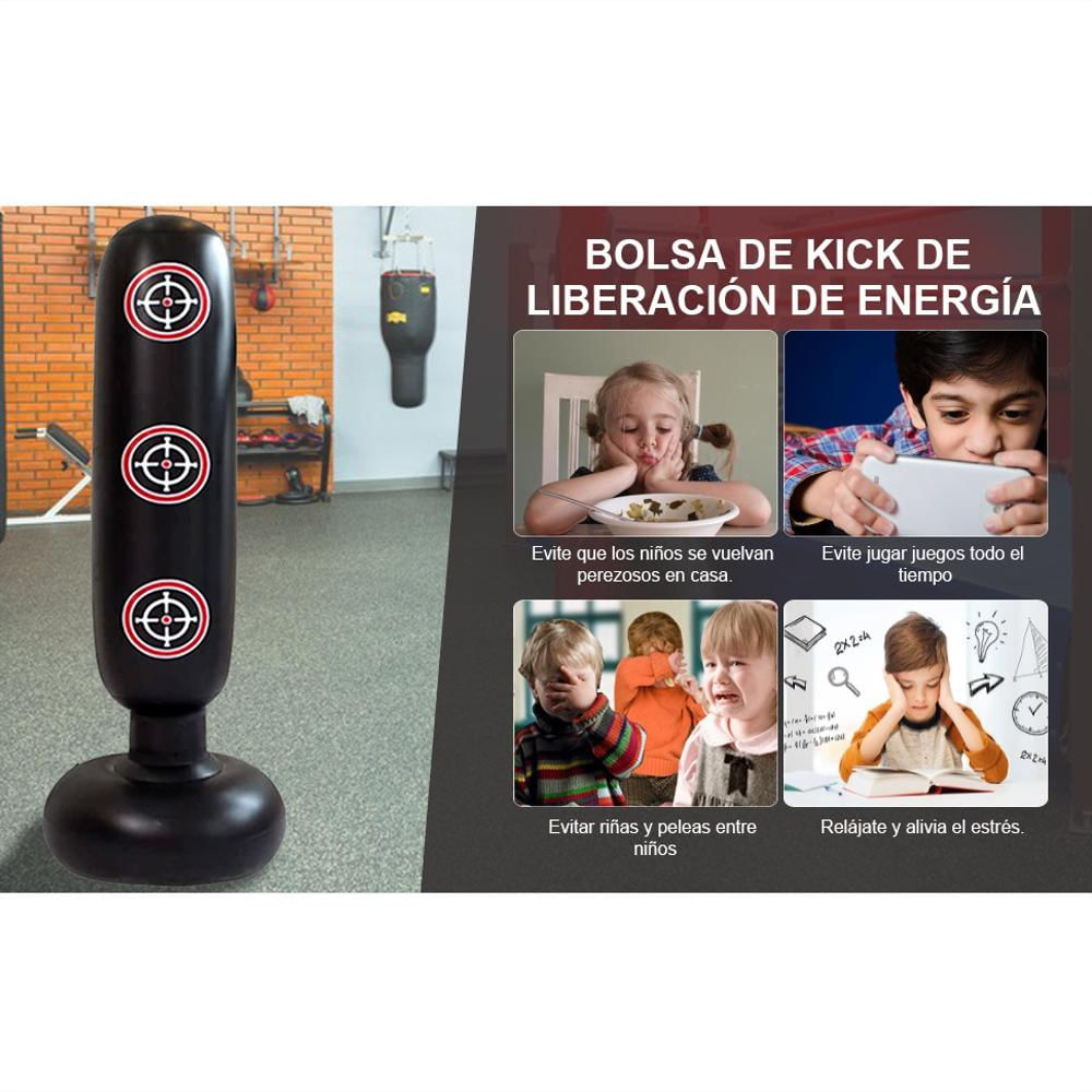 Saco De Boxeo Inflable Para Entrenamientos De 160 Cm Mma img #3