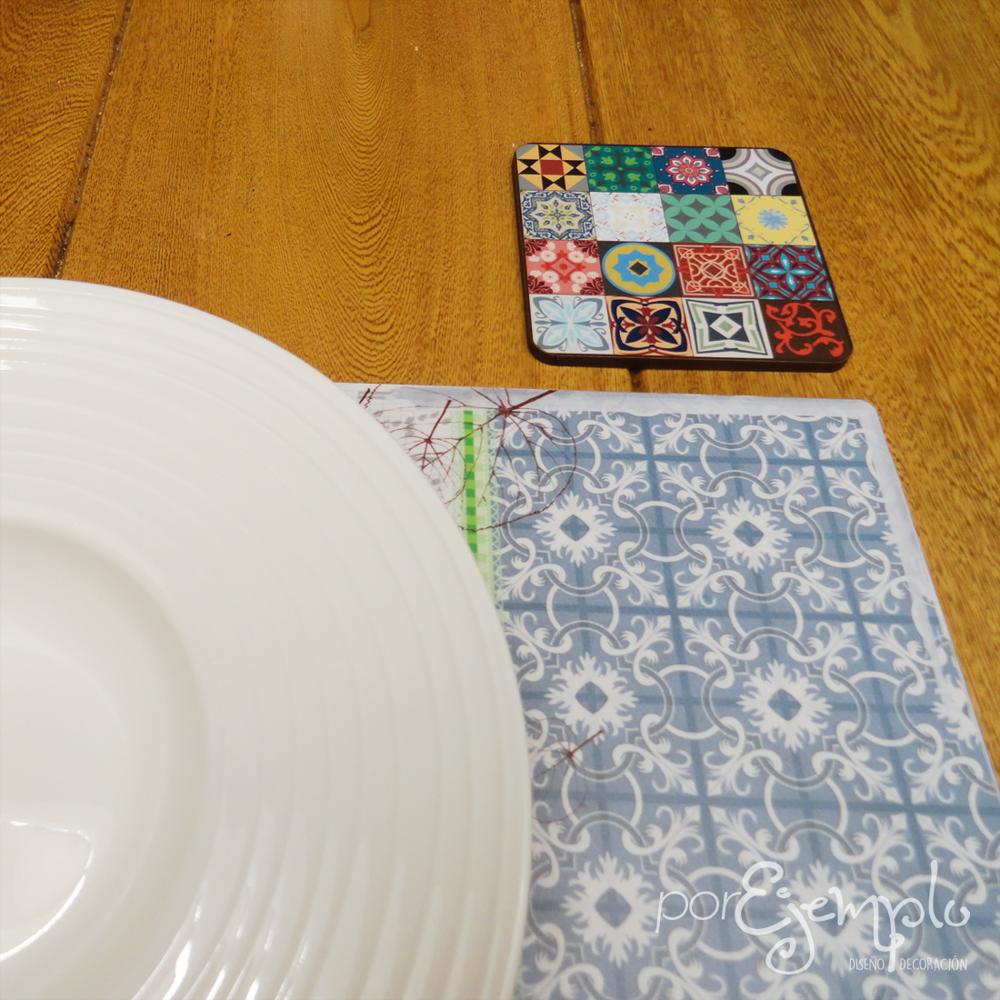 6 Portavasos De Mesa Baldosas img #3
