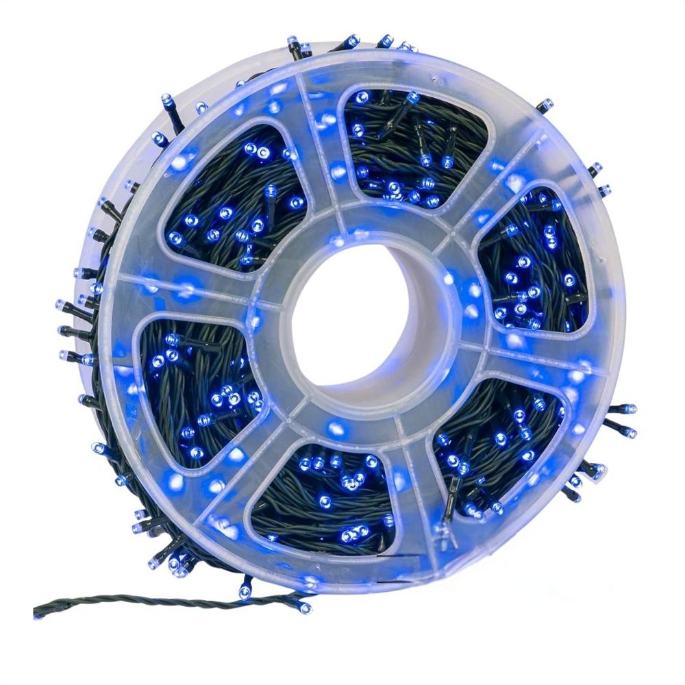 Extensión Luz Led Lineal Azul 500 Luces 50 Metros Cable Verde Ref 1502 img #2