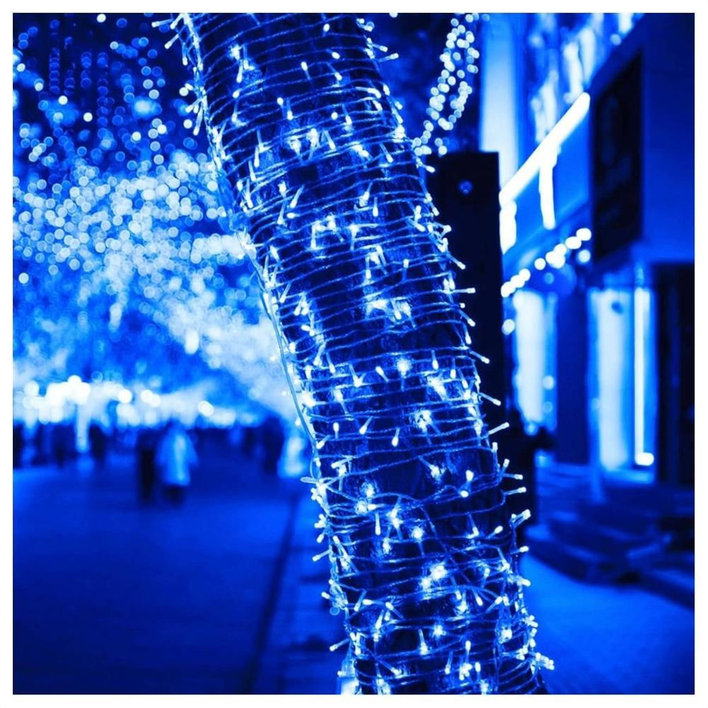 Extensión Luz Led Lineal Azul 500 Luces 50 Metros Cable Transparente Ref 1512 img #4
