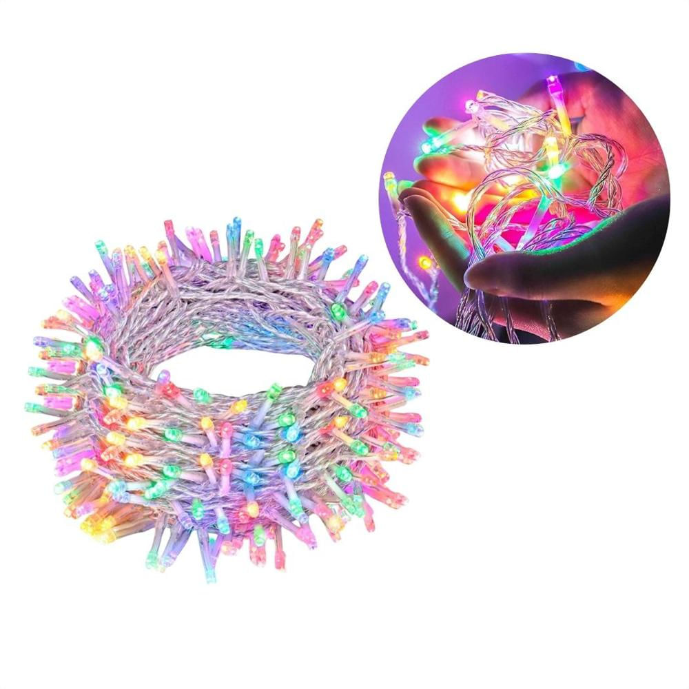Extensión Luz Led Lineal Color 400 Luces 24 Metros Cable Transp Ref 1493 img #1