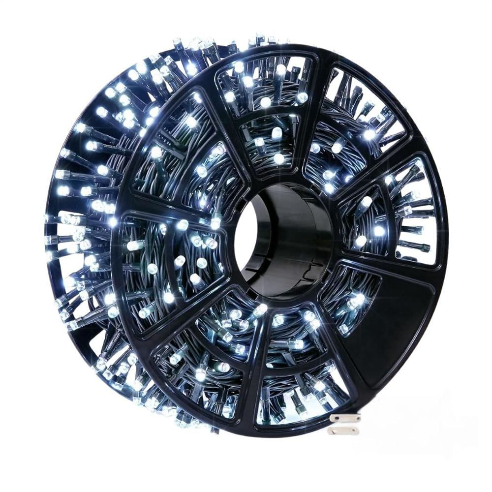 Extensión Luz Led Lineal Blanca 500 Luces 50 Metros Cable Verde Ref 1501 img #2