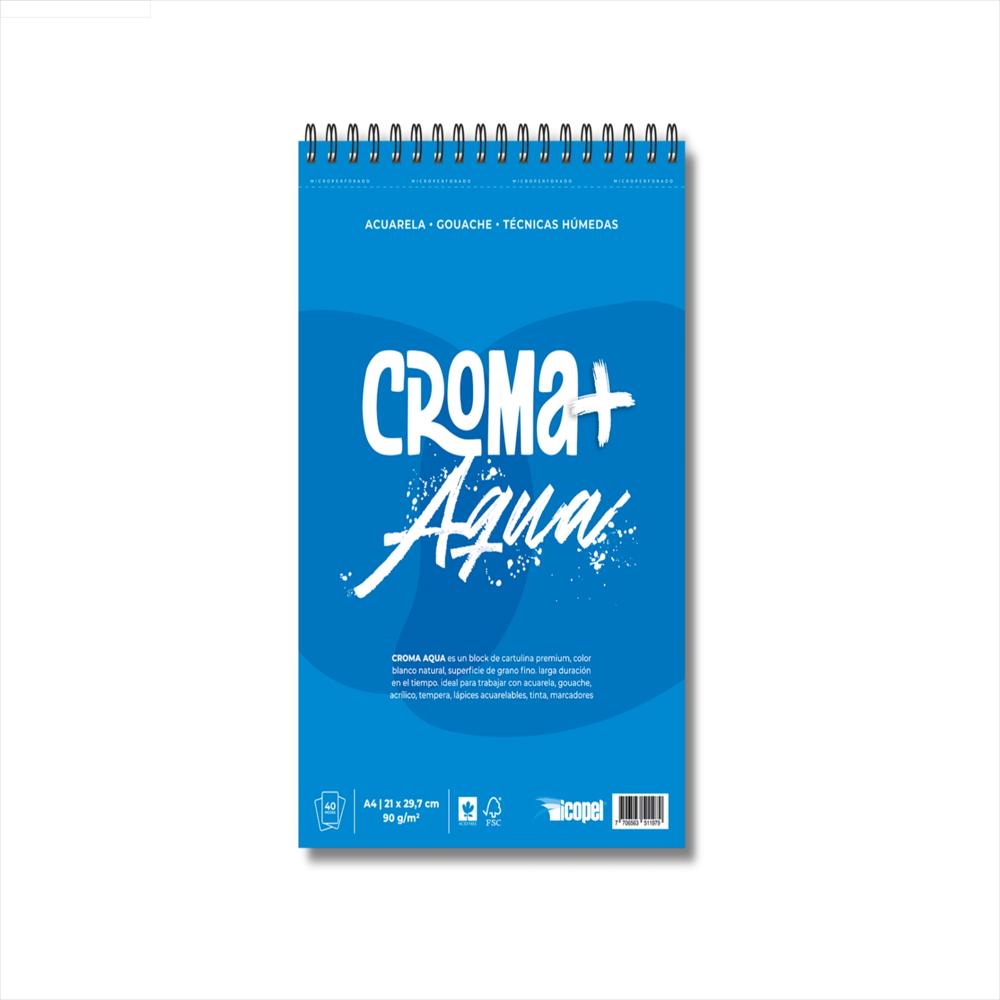Bitácora Argollada Croma+ Aqua 250 Gr A4 X 30 Hojas Icopel img #1