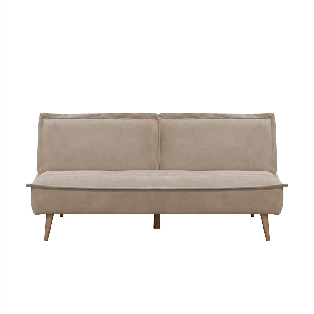 Sofa Cama Dallas Elite Living 80Cm X 180Cm X 90Cm Microfibra Camel img #1