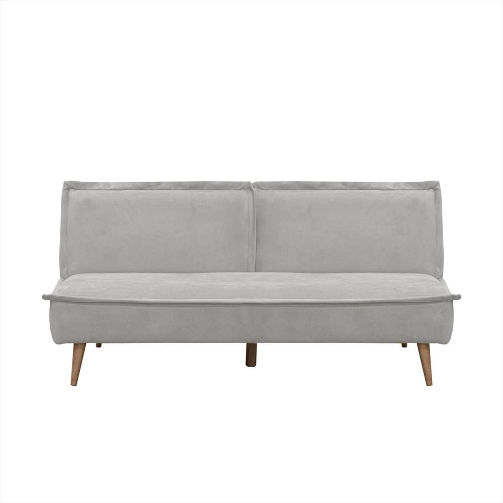 Sofa Cama Dallas Elite Living 80Cm X 180Cm X 90Cm Microfibra Plata img #1
