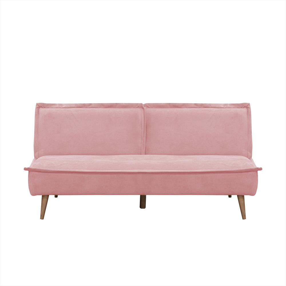 Sofa Cama Dallas Elite Living 80Cm X 180Cm X 90Cm Microfibra Rosa img #1