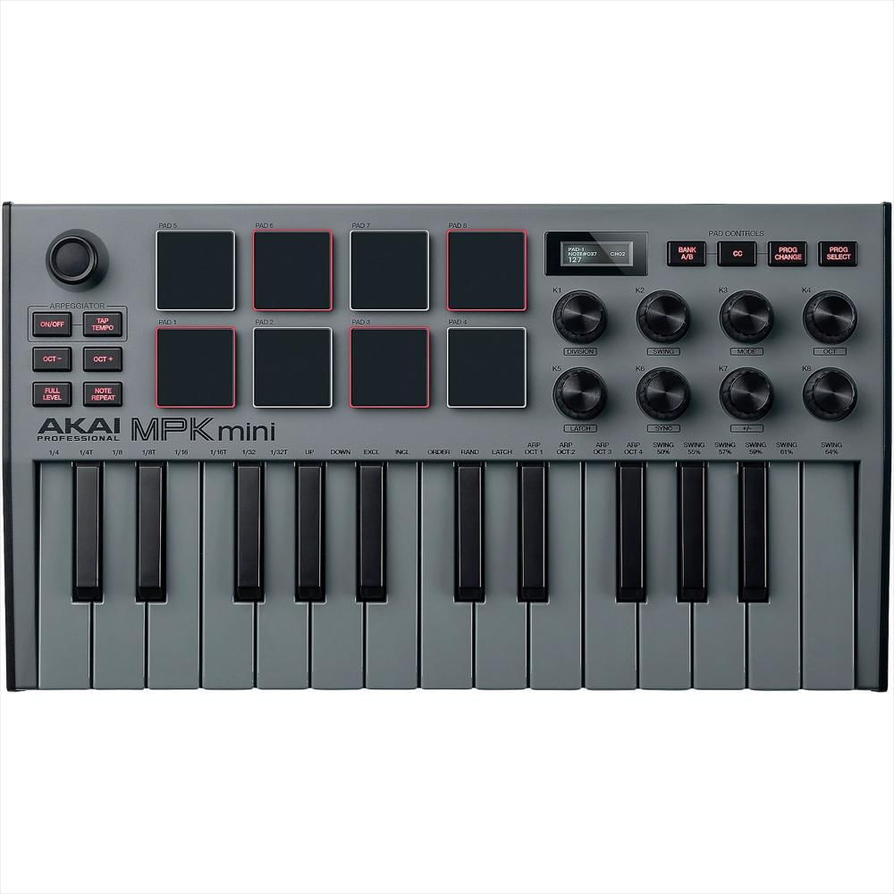 Akai Professional Mpk Mini Mk3 Controlador De Teclado Gris img #3
