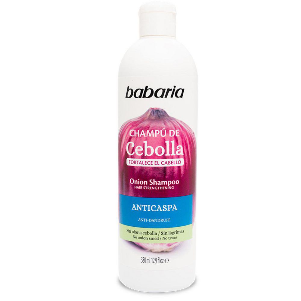 Champu BABARIA CEBOLLA ANTICASPA (380  ml)