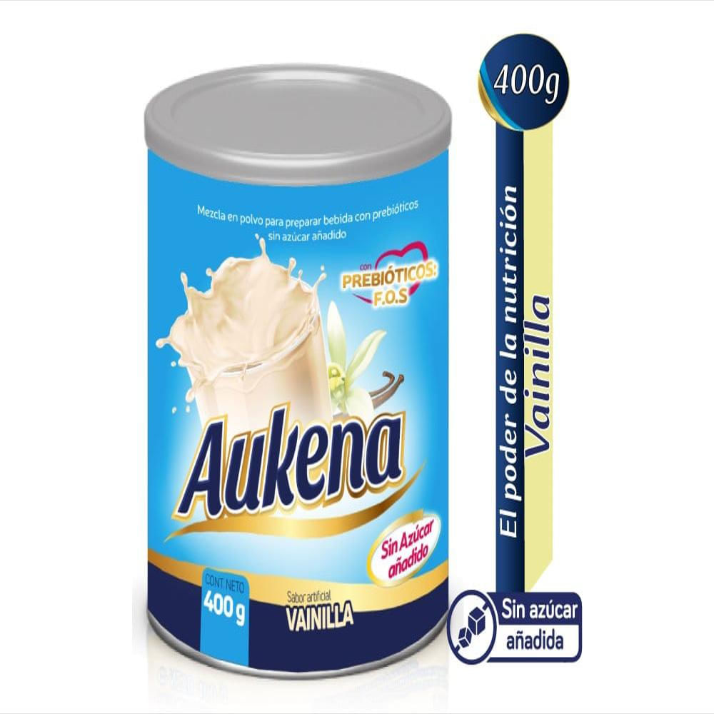 Mezcla Con Prebioticos Aukena Vainilla Lat 1 Lat 400 G img #1
