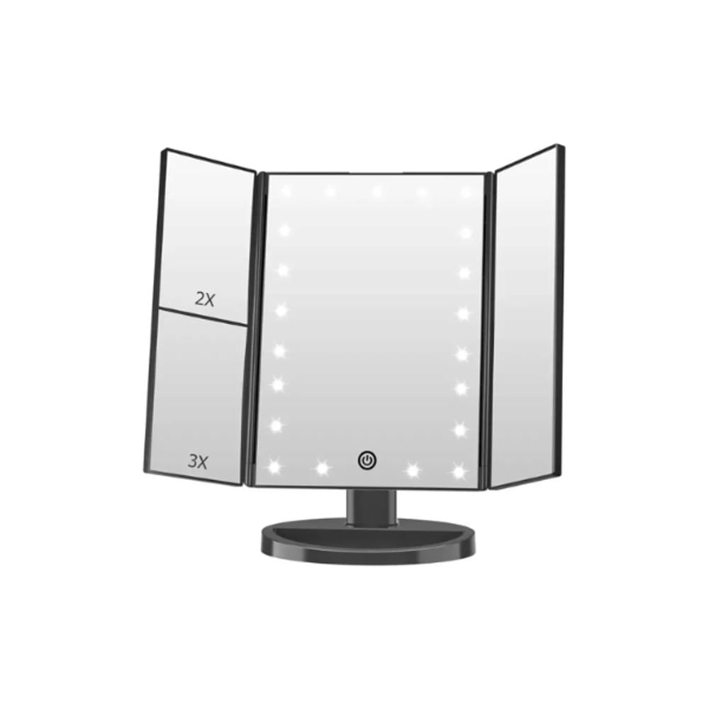 Espejo De Tocador Led Color Negro A06a img #1