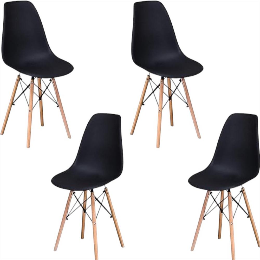 Comerdor Redondo Cy02 + 4 Sillas Color Negro img #5