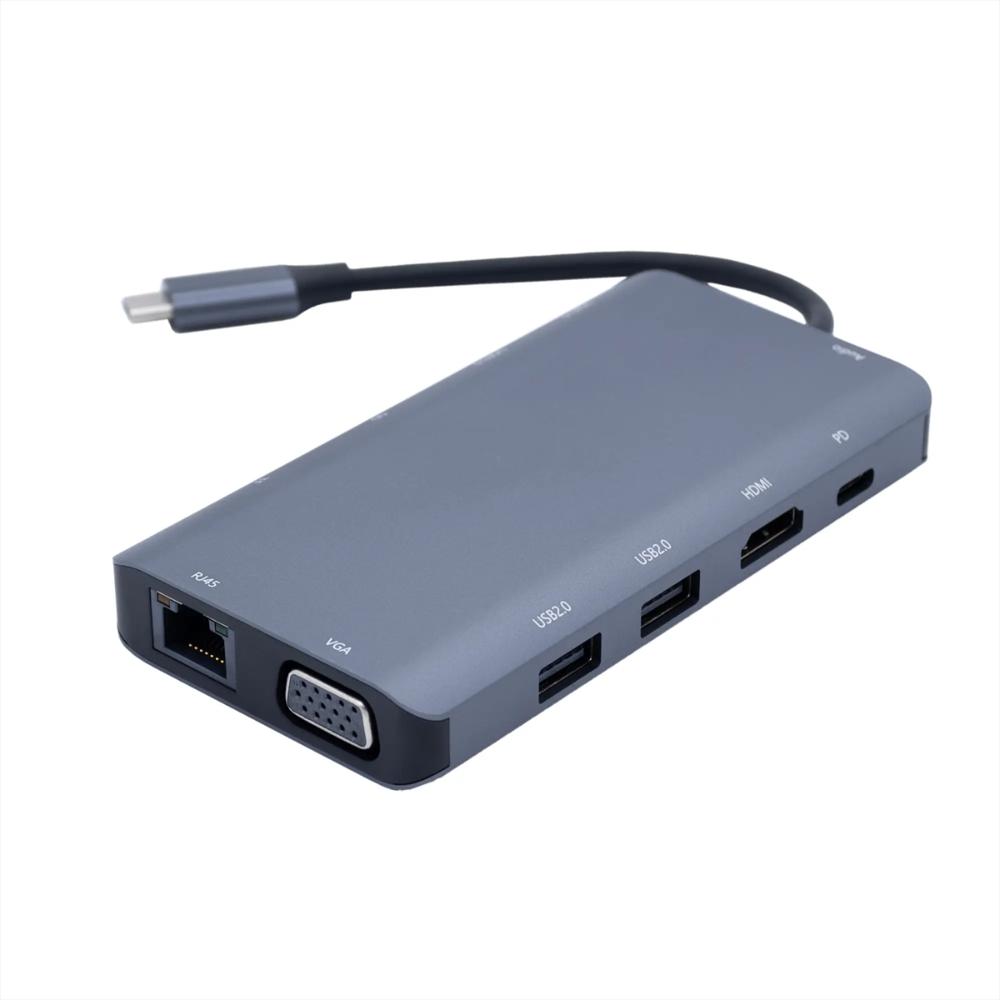Adaptador Hub Usb C 11 En 1 Essential img #1