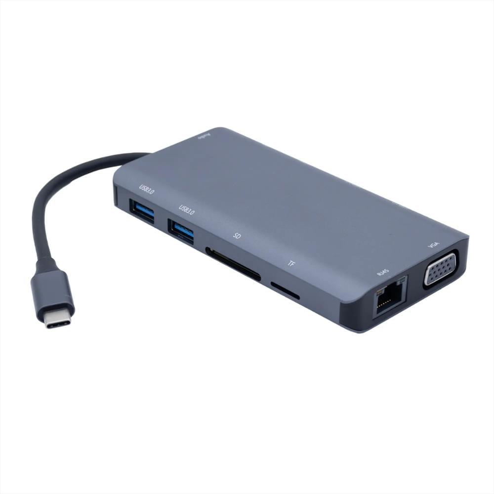 Adaptador Hub Usb C 11 En 1 Essential img #2