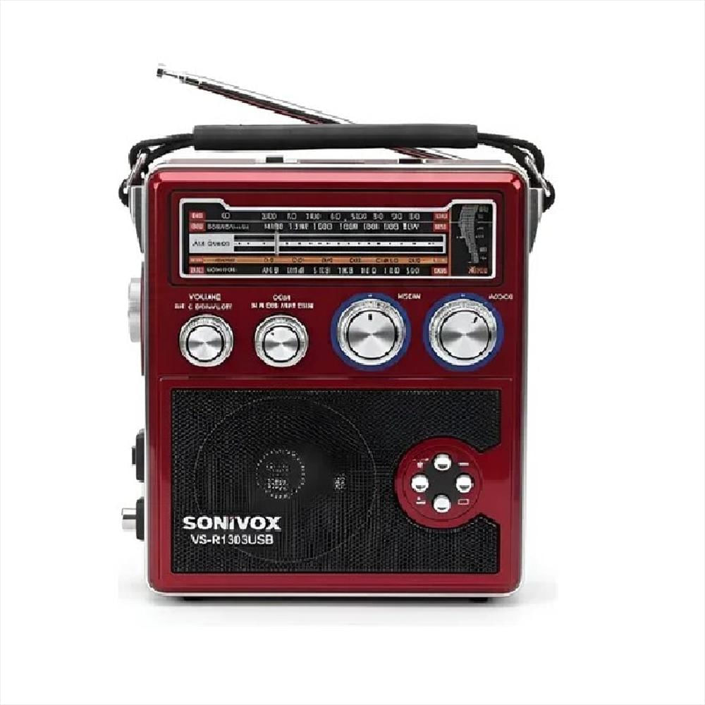 Radio Parlante Recargable Retro 3 Bandas Am/Fm Usb Sd Bt img #1