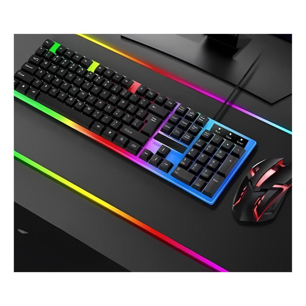 Combo Teclado Y Mouse Alambrico Gamer Rgb Kt 288 img #5