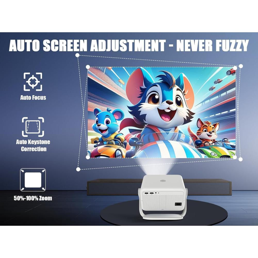 Proyector Smart 4K Auto Enfoque Wifi Bluetooth 400Ansi L018 img #4