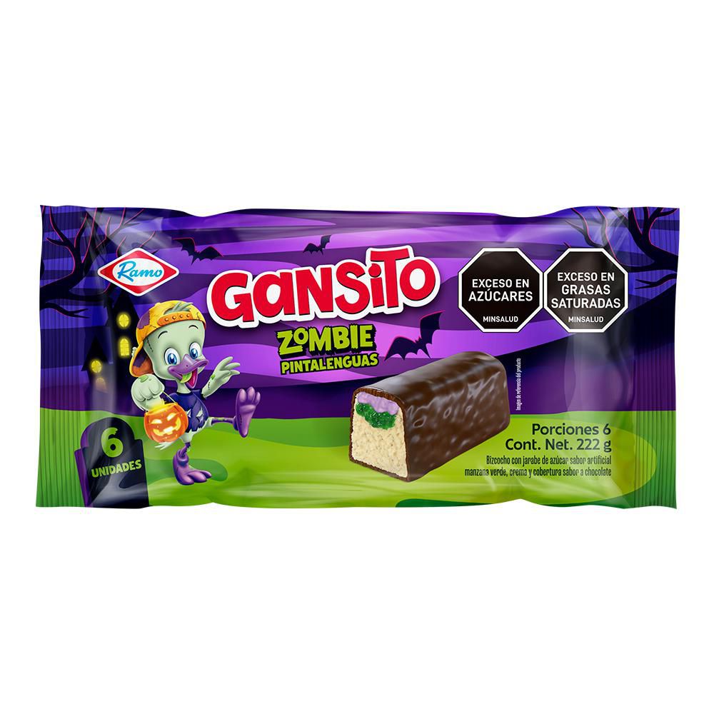 Barrita GANSITO Zombie Pintalenguas x6und (222  gr) img #2