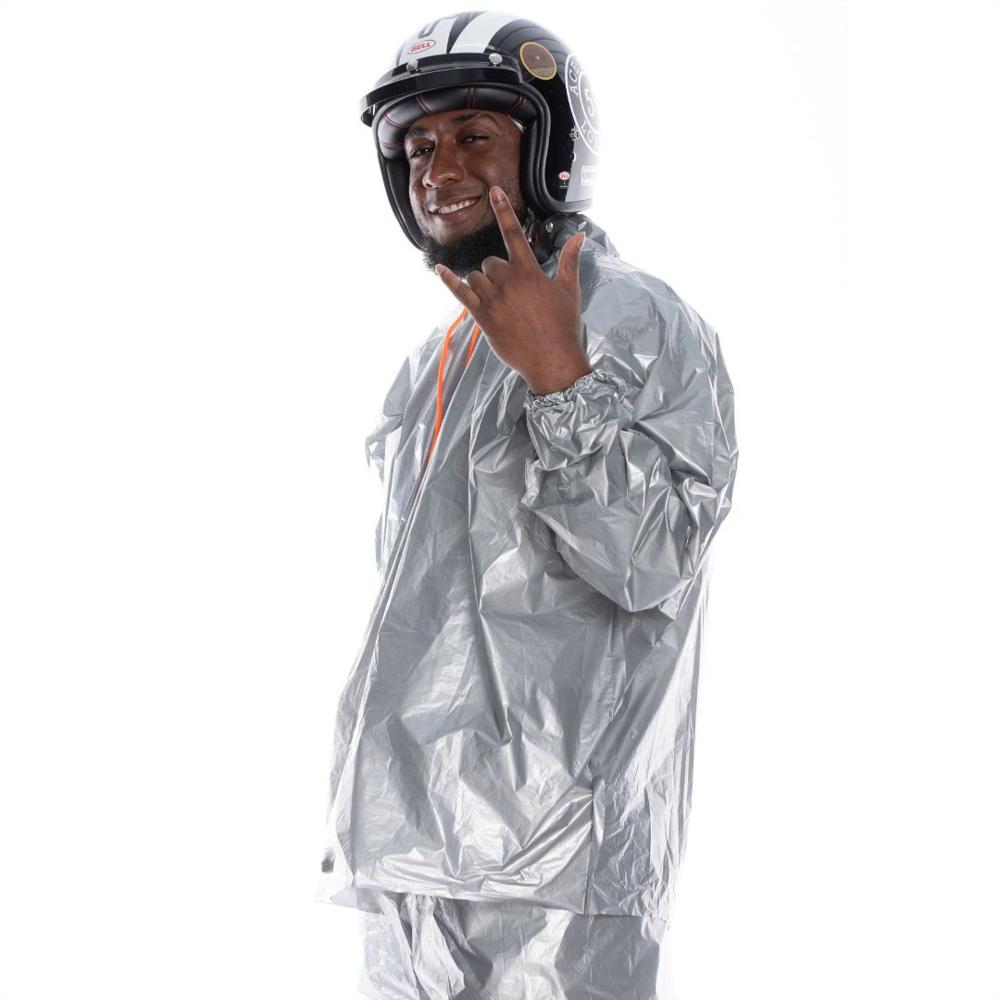 Impermeable Metalizado Gris Talla M Viracer26 img #3