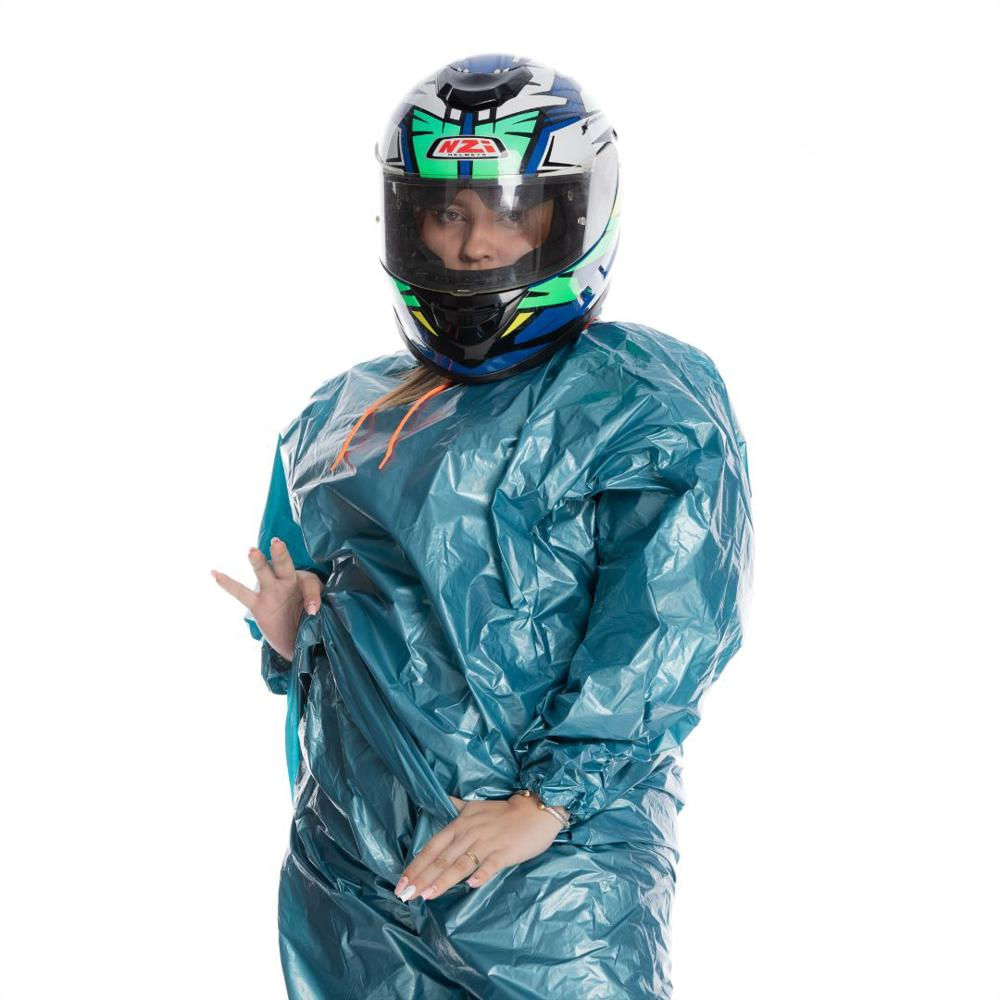 Impermeable Metalizado Azul Talla M Viracer 26 img #3