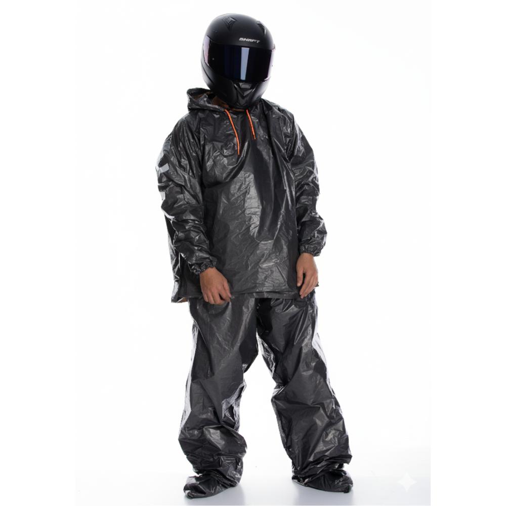 Impermeable Metalizado Negro Talla S Viracer26 img #2