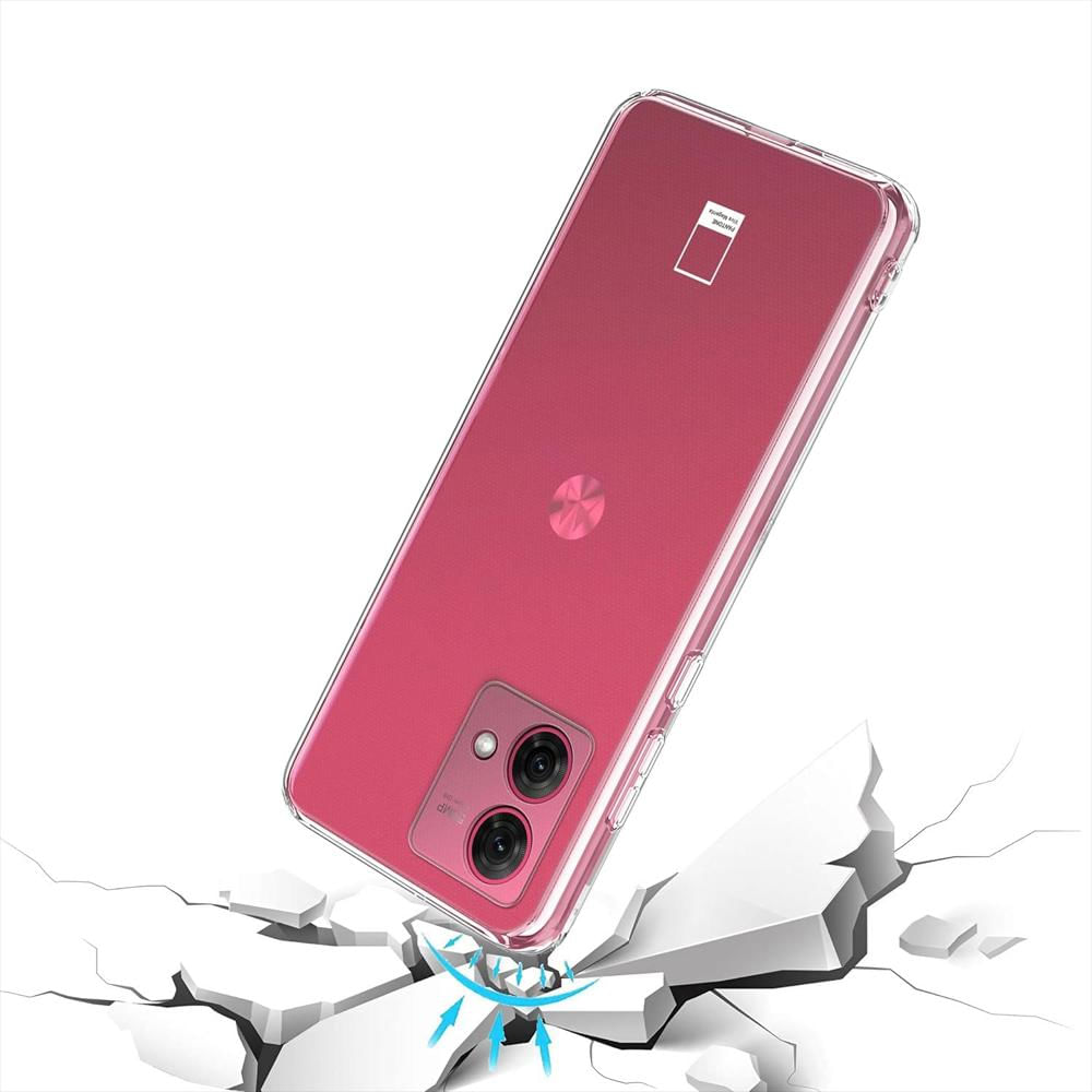 Funda Rígida Transparente Antichoque Para Motorola Moto G84 img #3