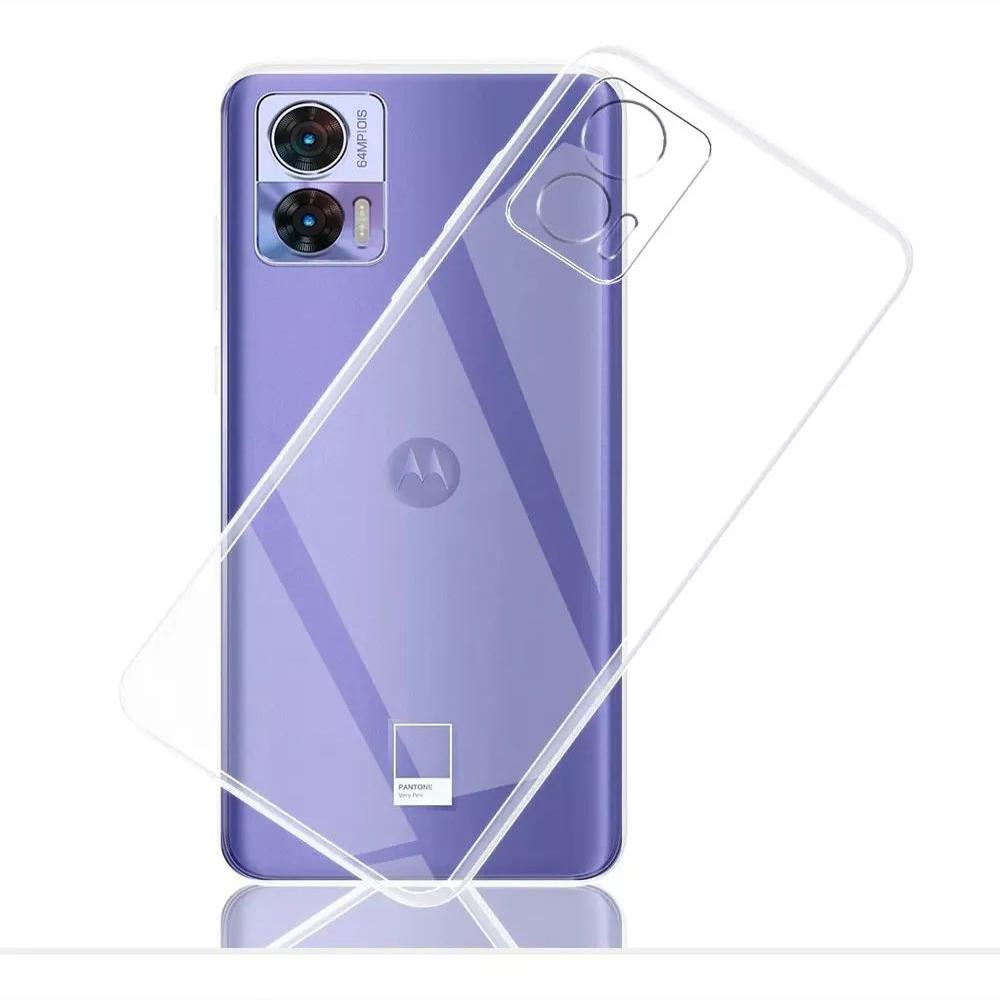 Funda Rígida Transparente Antichoque Para Motorola Edge 30 Neo img #1