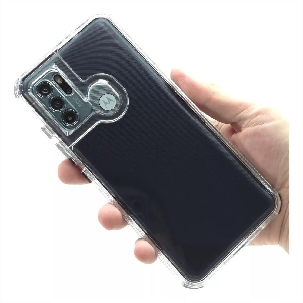 Funda Rígida Transparente Antichoque Para Motorola Moto G60s img #2