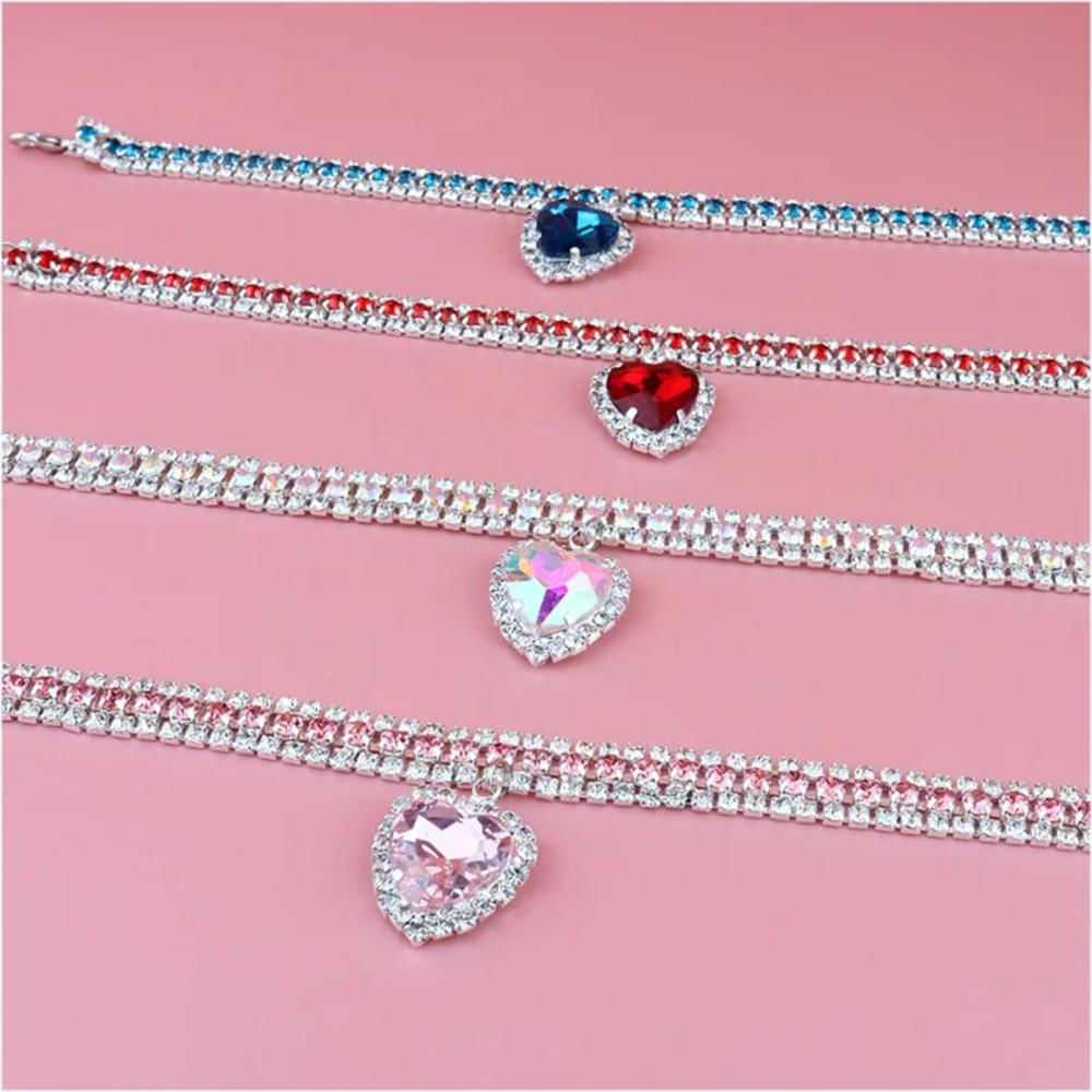 Collar De Lujo Para Gatos Perros Pequeños Hermosa Artesanía img #1