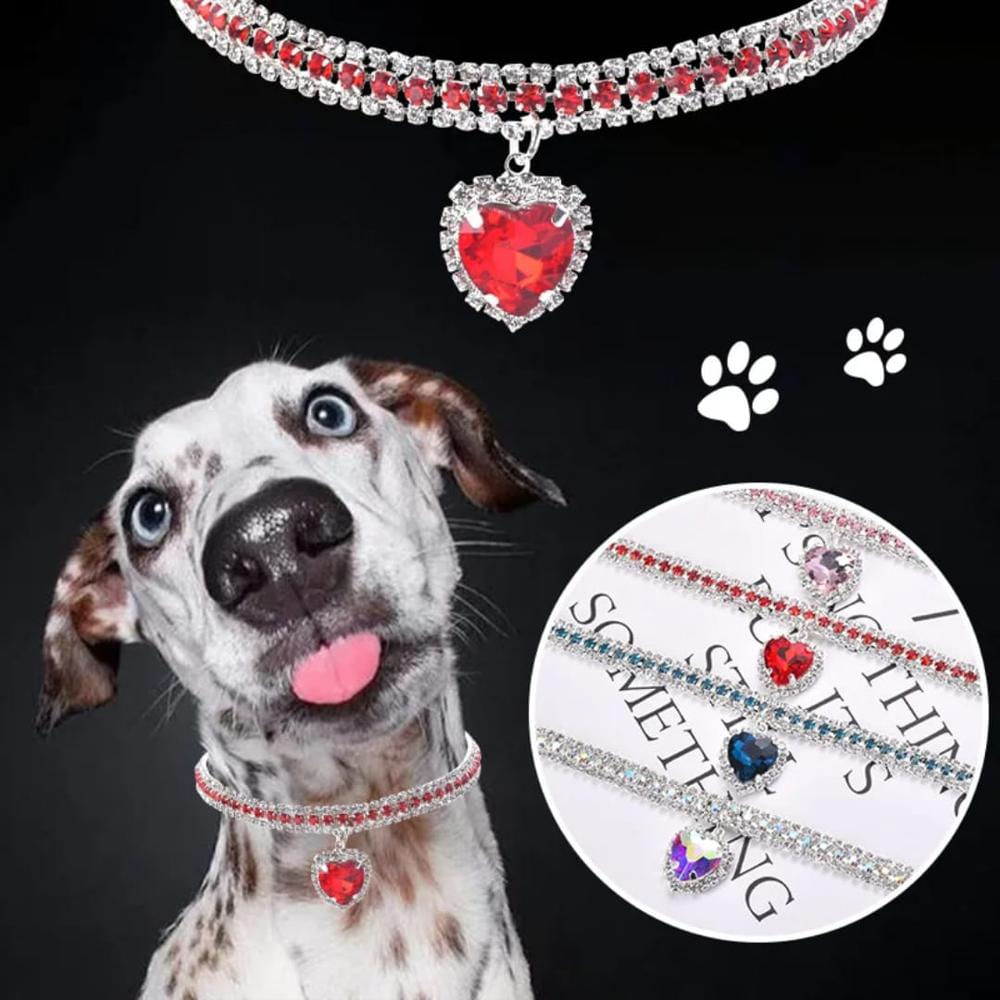 Collar De Lujo Para Gatos Perros Pequeños Hermosa Artesanía img #2