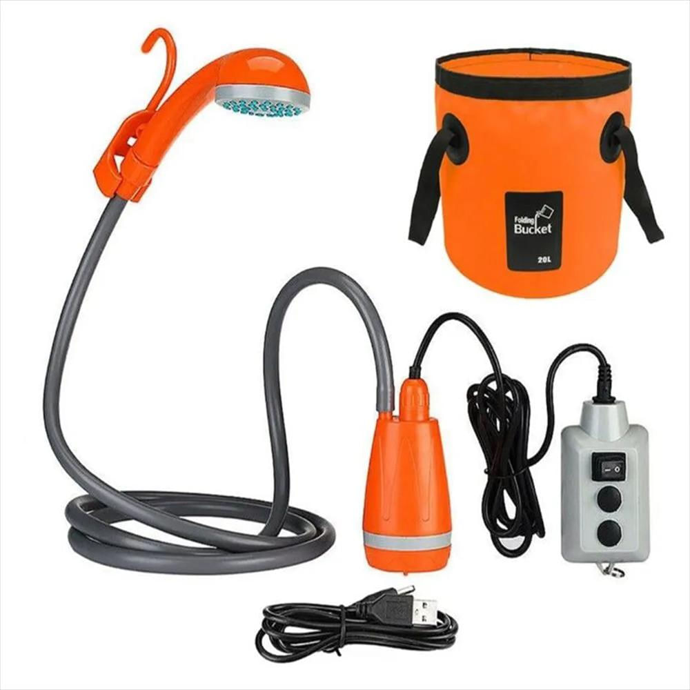 Ducha Portátil Con Balde Plegable 20L img #1