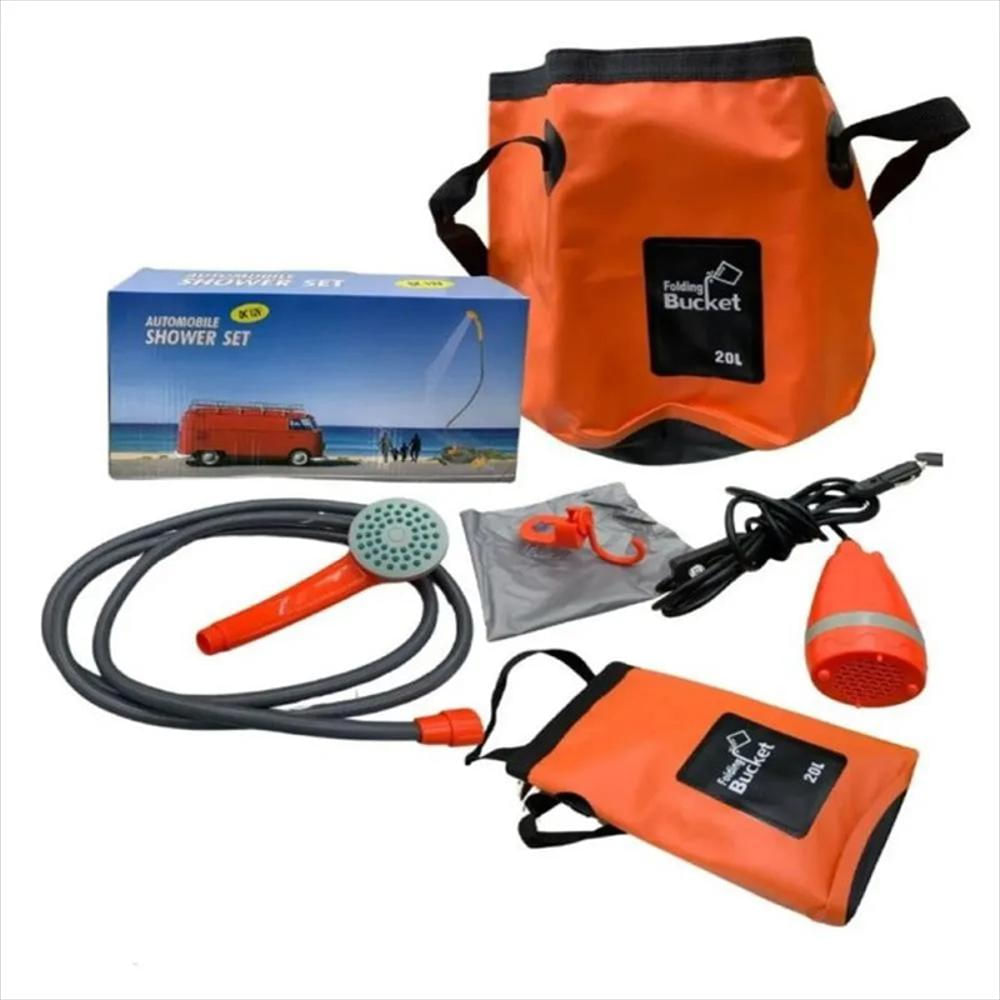 Ducha Portátil Con Balde Plegable 20L img #4