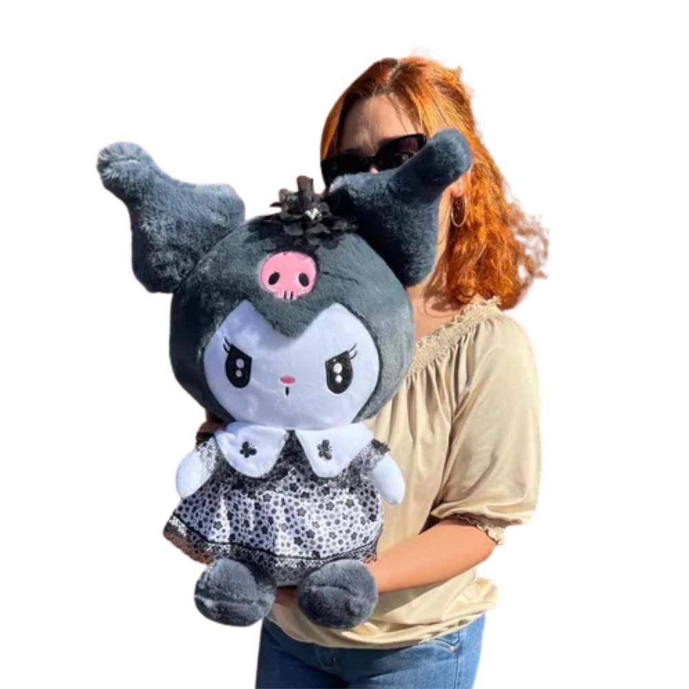 Kuromi De Peluche Mediano 60Cms Con 3 Globos Y Llavero De Hello Kitty img #2