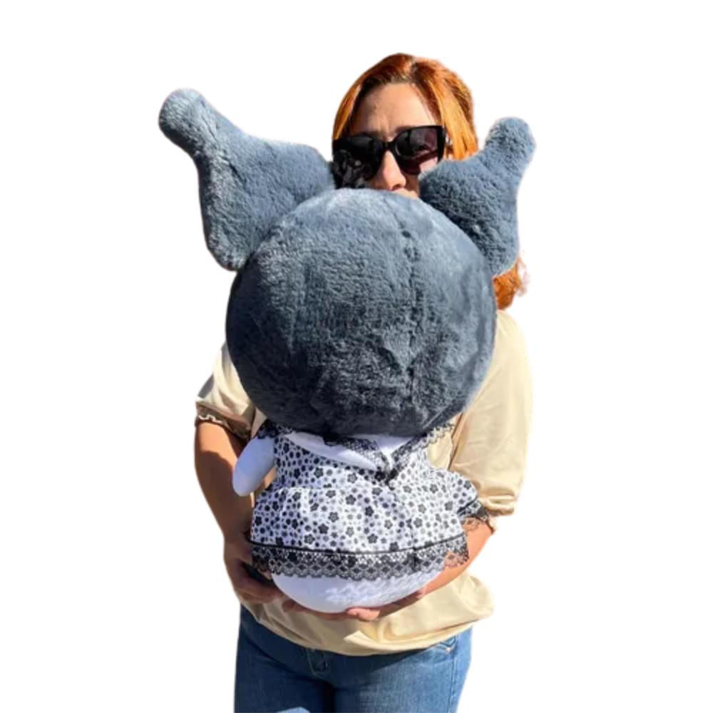 Kuromi De Peluche Mediano 60Cms Con 3 Globos Y Llavero De Hello Kitty img #3