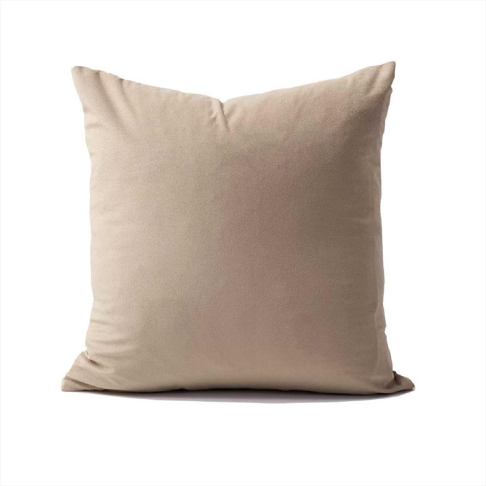 Cojin Decorativo Cuadrado En Tela Beige img #1