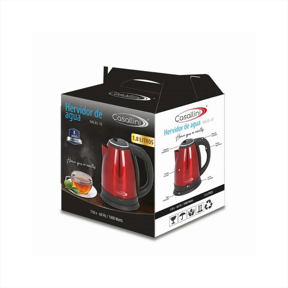Hervidor Eléctrico Bonnhause 1.8 Litros Rojo img #2