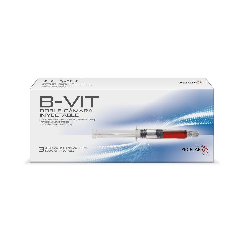 B Vit Doble Cámara Inyectable 3 Jeringas Prellenadas De 2 Ml