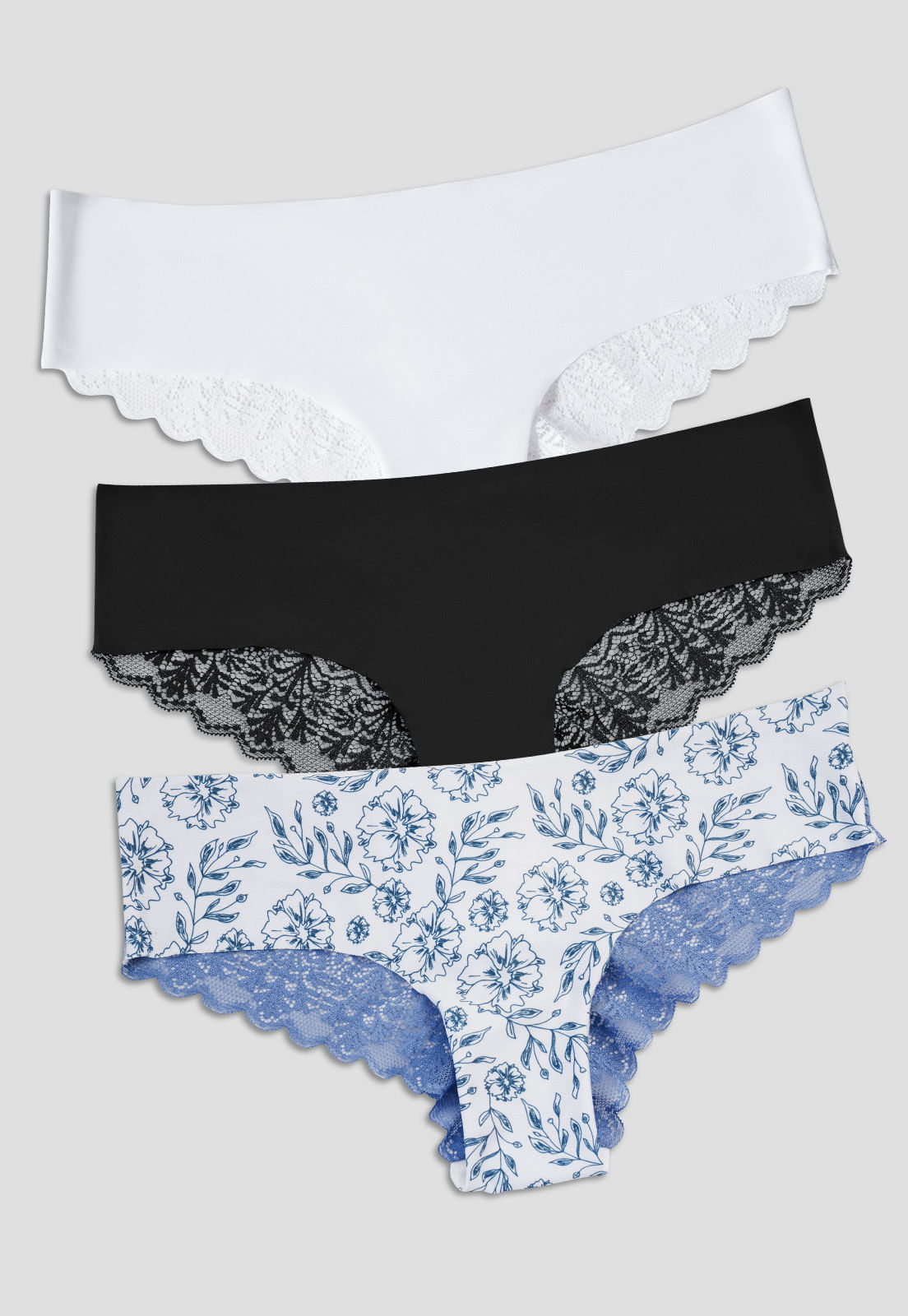 Cachetero Paq X3 Mujer Multicolor Fi 110000