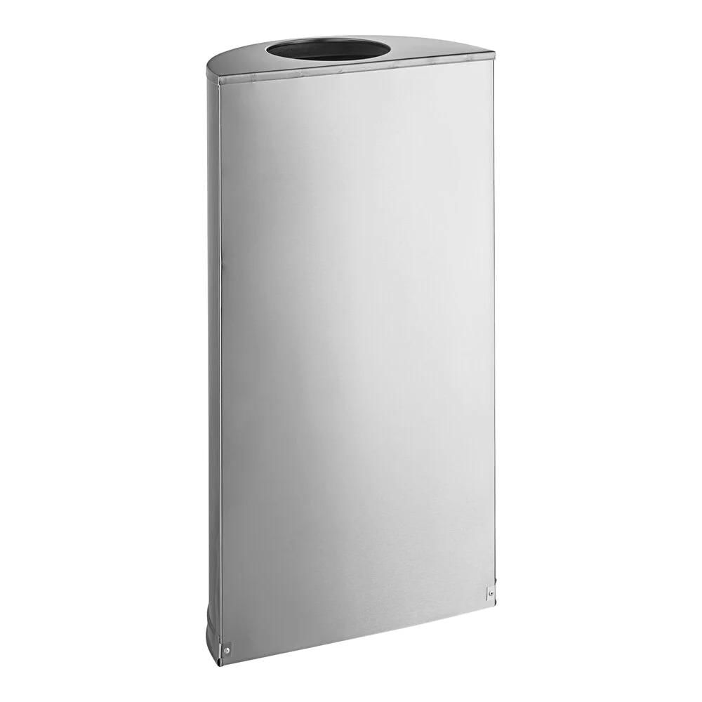 Contenedor Rubbermaid Acero Media Luna 45 Litros Plata img #2