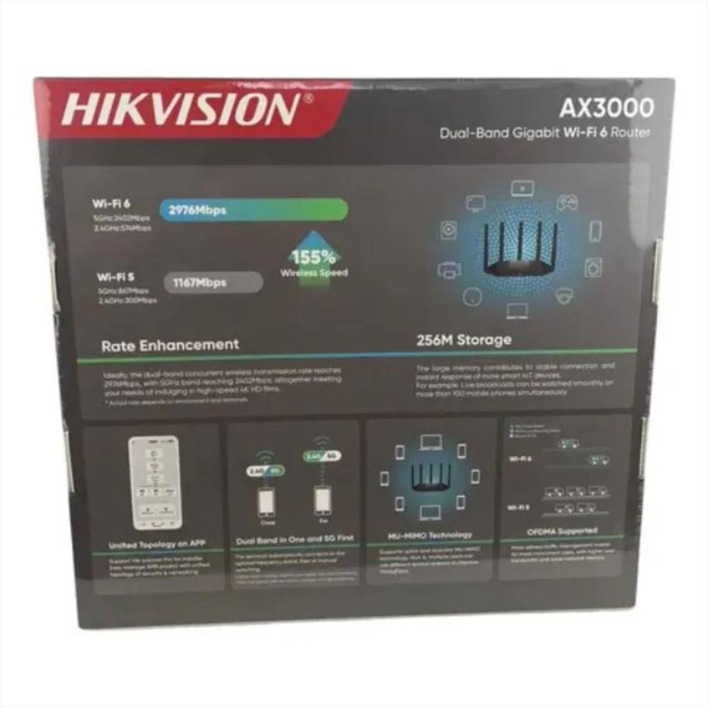 Router Wifi 6 Hikvision Ds 3Wr30x. 1000 Mbps Doble Banda img #4