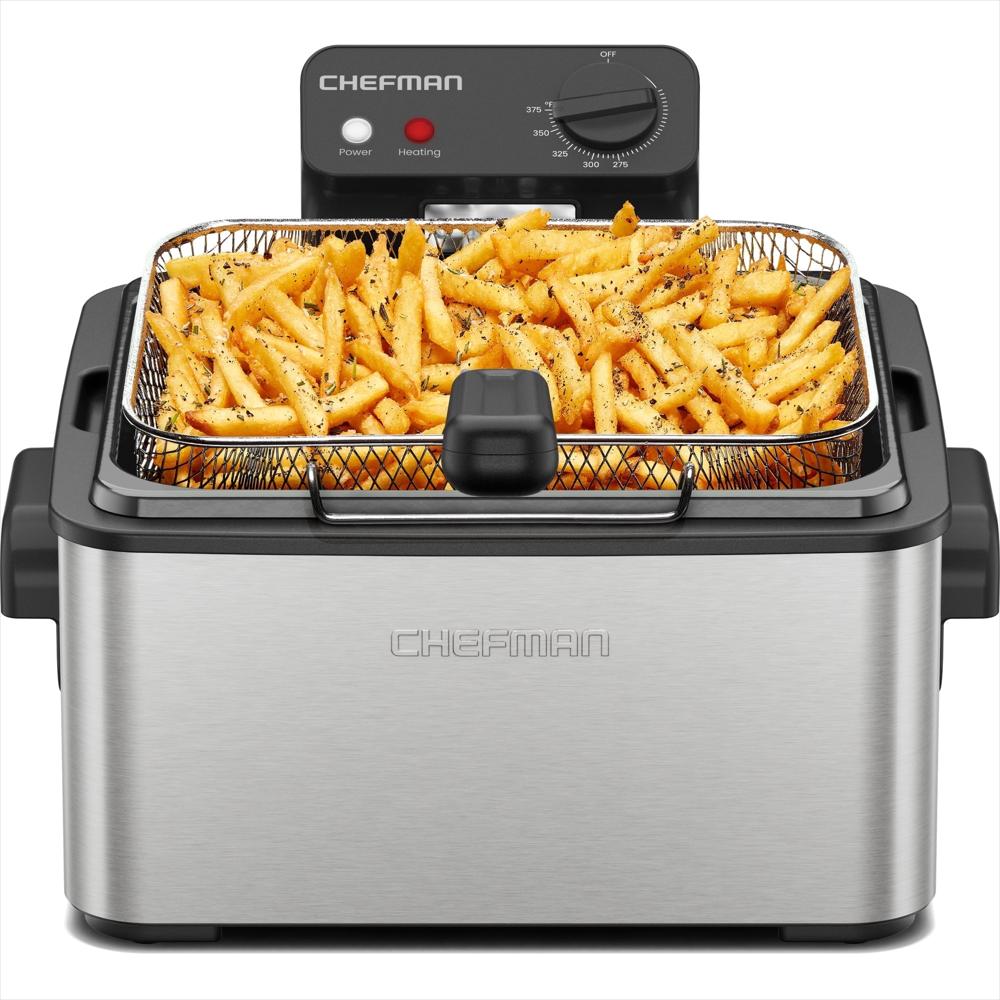 Freidora Eléctrica Chefman 45 Litros 1700 W Con Cesta Y Tapa img #1