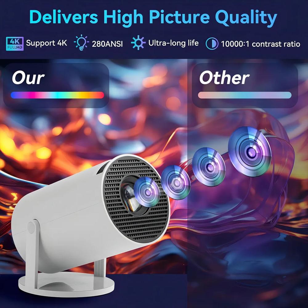Proyector Mini Genérica Hy300 Portátil 200Lm Blanco