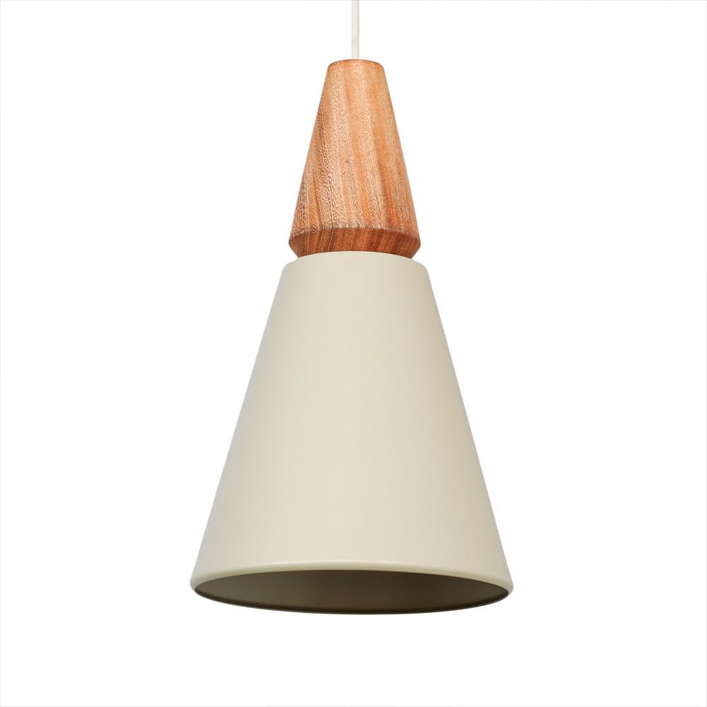 Lámpara Colgante Casky Beige Almendra
