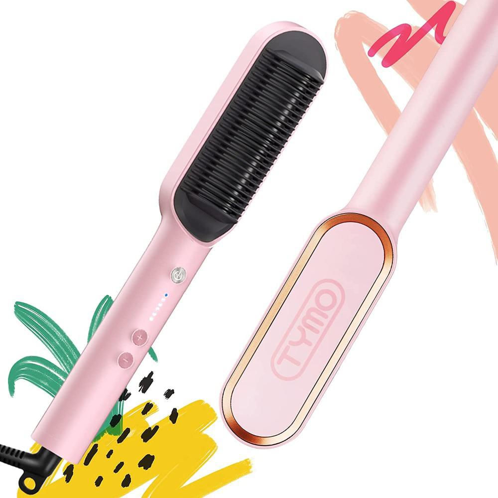 Cepillo Para Alisar El Cabello Con Peine Incorporado Tymo