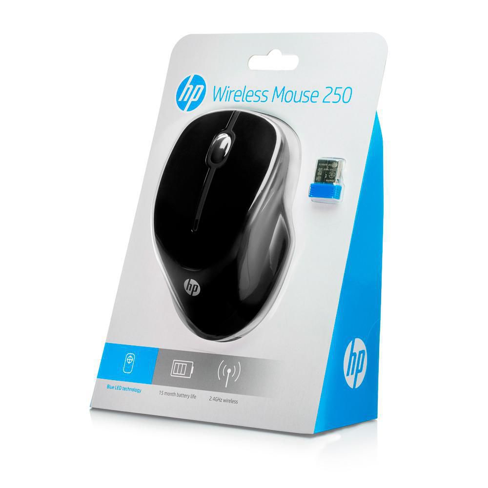 Mouse Inalambrico 250 Negro HP 3FV67AA img #3