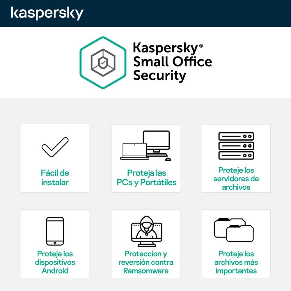 Antivirus Small Office 1 año 25 Dispositivos KASPERSKY Security KL4541DDPFS img #3