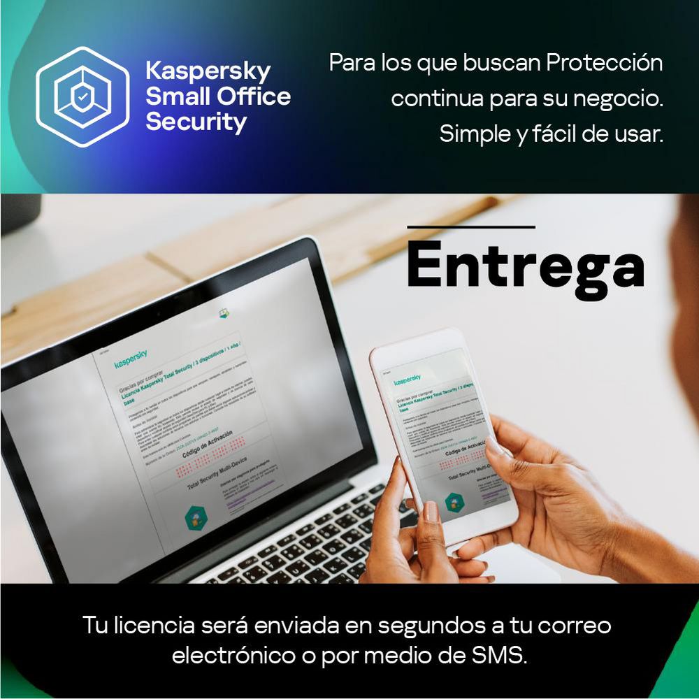 Antivirus Small Office 1 año 25 Dispositivos KASPERSKY Security KL4541DDPFS img #4