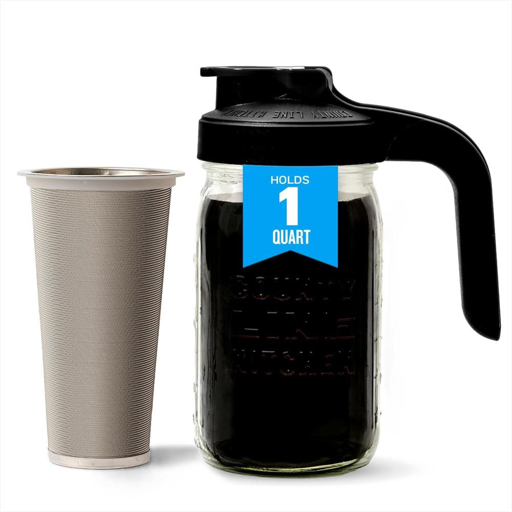 Cafetera Cold Brew County Line Kitchen Tipo Jarra 095 L Vidrio Con Filtro Inoxidable img #1