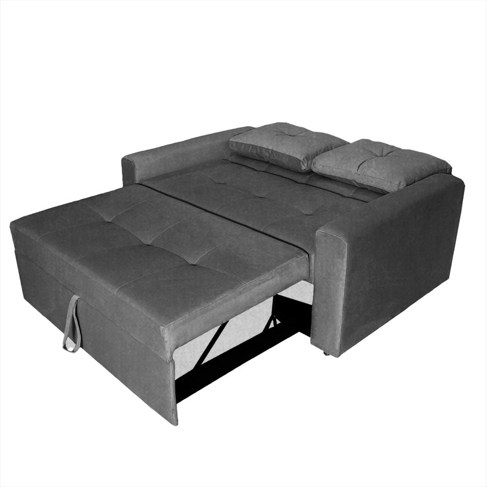 Sofá Cama Germano + 2 Cojines Color Gris img #5