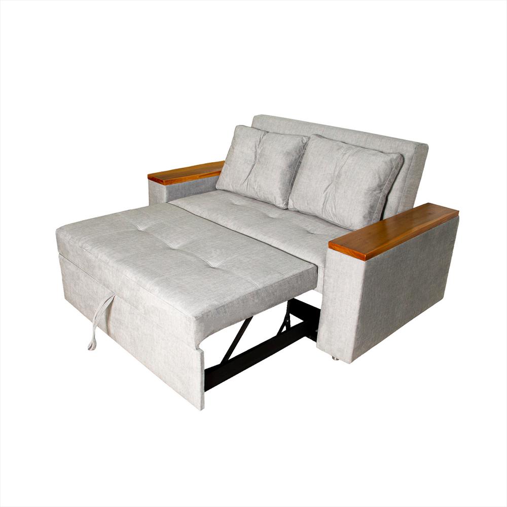 Sofá Cama Gris Inglés 3 Posiciones + 2 Cojines img #5