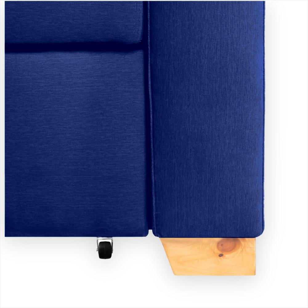Sofa Cama Orquidea Herraje Aleman Azul Petroleo img #5